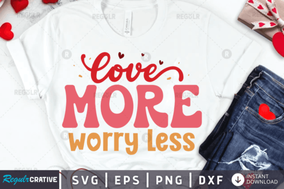 Free Love More Worry Less Svg Design Review
